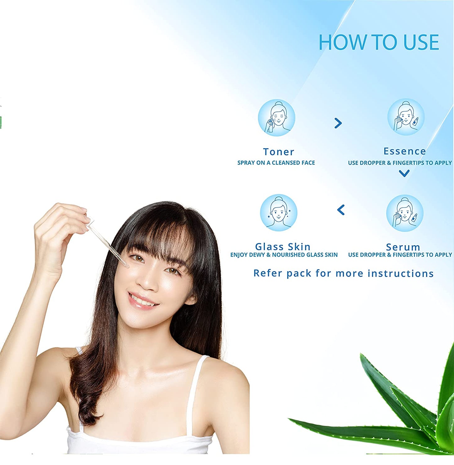 Yu Bu Glass Skin Pack | TONER. ESSENCE. SERUM | 3 Step Glass Skin